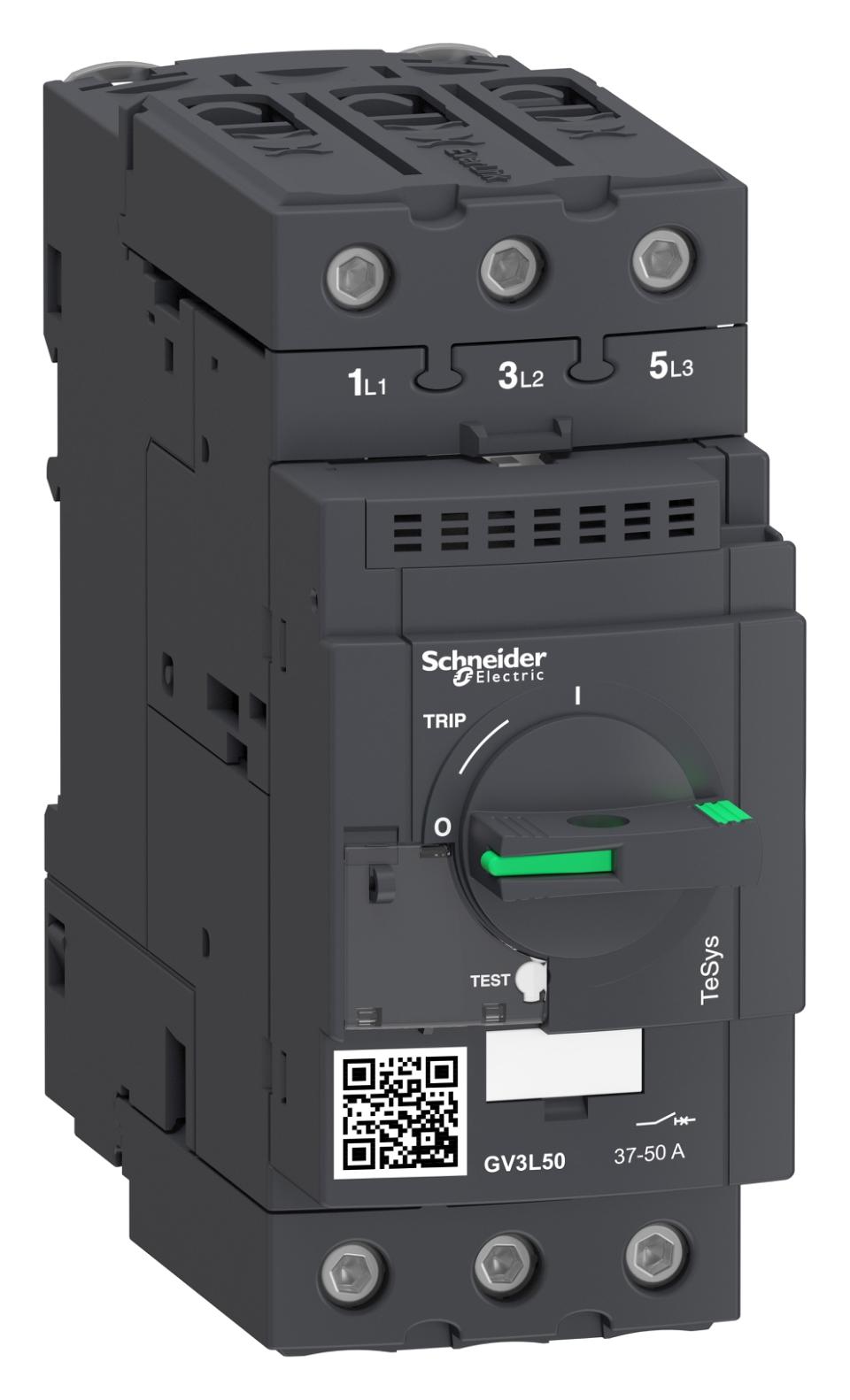 GV3L50 THERMOMAGNETIC CKT BREAKER, 3P, 50A SCHNEIDER ELECTRIC