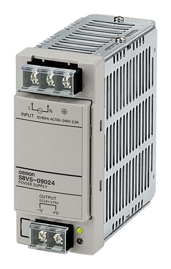 S8VS-09024 POWER SUPPLY, AC-DC, 24V, 3.75A OMRON