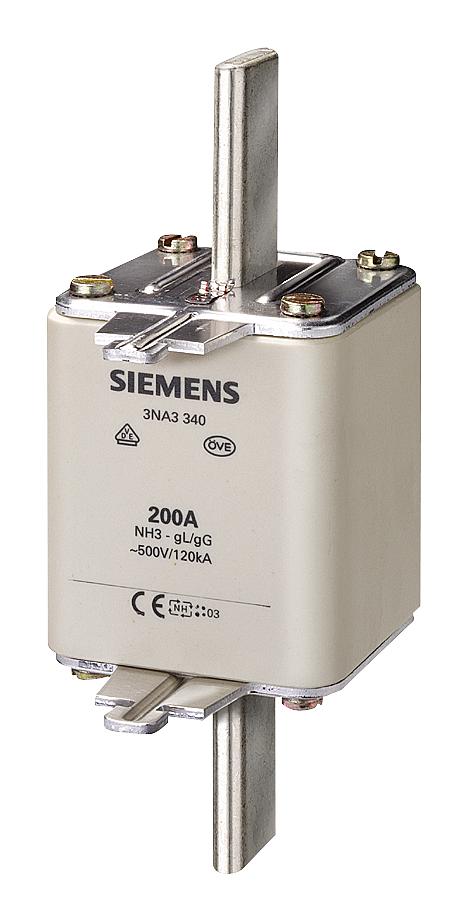 3NA3362 HRC FUSE, 425A, 500VAC/440VDC, BLADE TAG SIEMENS