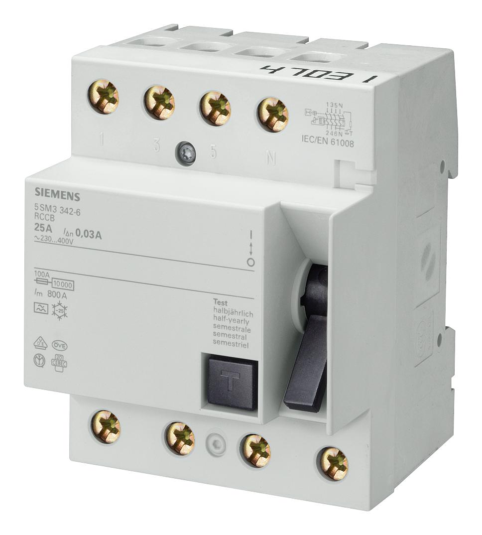 5SM3348-6 RCBO, RCD, GFCI, AFDD CIRCUIT BREAKERS SIEMENS