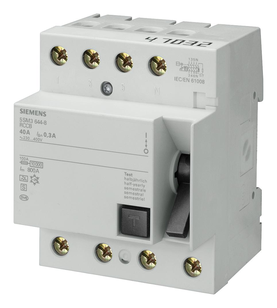 5SM3748-6 RCBO, RCD, GFCI, AFDD CIRCUIT BREAKERS SIEMENS