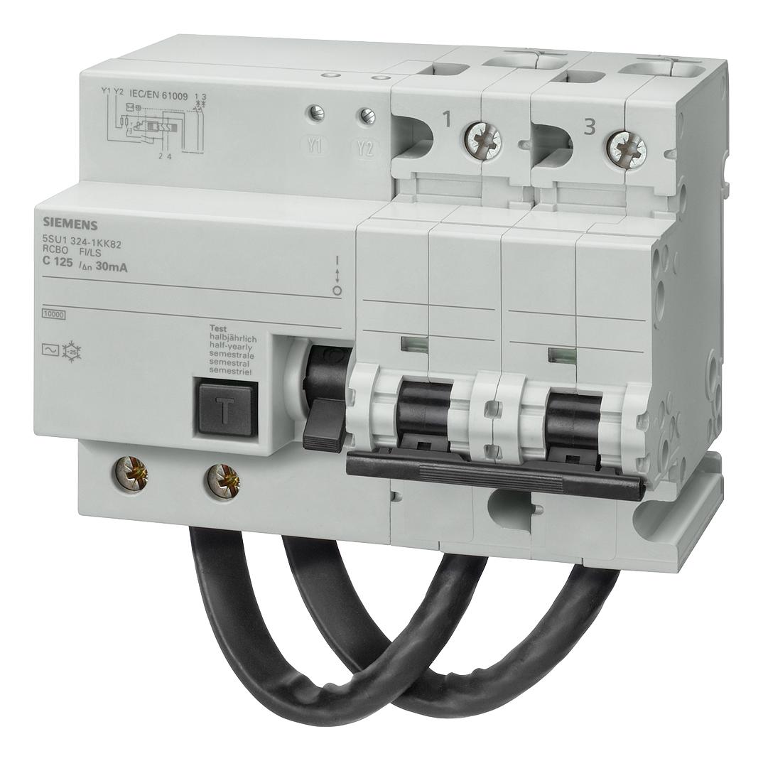 5SU1624-7WK82 RCBO, RCD, GFCI, AFDD CIRCUIT BREAKERS SIEMENS