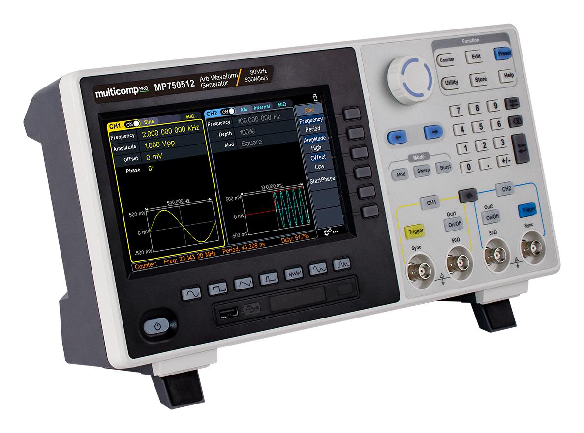 MP750512 WAVEFORM GENERATOR, 2CH, 80MHZ MULTICOMP PRO