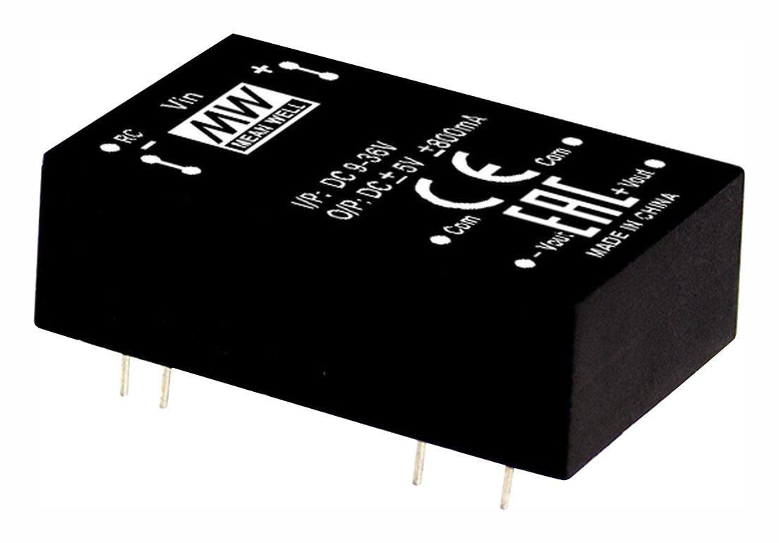 RDDW08G-15 DC-DC CONVERTER, 2 O/P, 8W MEAN WELL