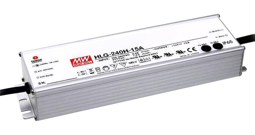 HLG-240H-C2100B LED DRIVER, CONSTANT CURRENT, 249.9W MEAN WELL