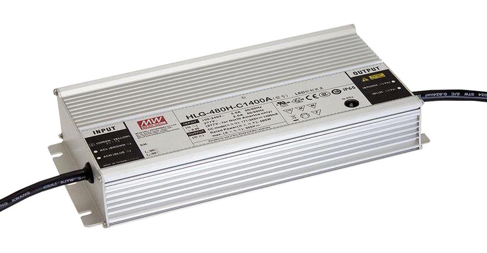 HLG-480H-48 LED DRIVER, CONSTANT CURRENT/VOLT, 480W MEAN WELL