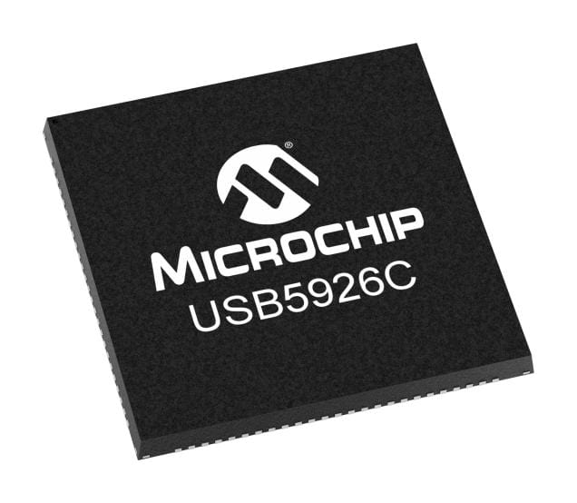 USB5926C-I/KD USB HUB CONTROLLER, -40 TO 85DEG C MICROCHIP