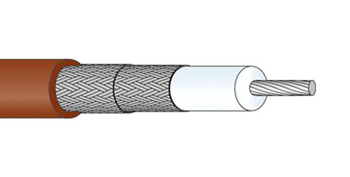 22510218 COAX CABLE WIRE, 3MM, 50 OHM, 1M HUBER+SUHNER