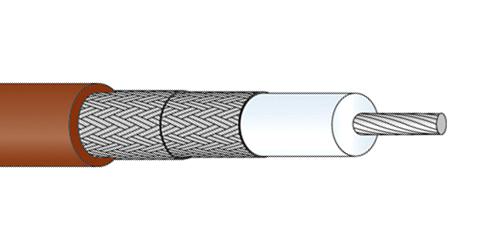 22510080 COAX CABLE WIRE, 4.95MM, 50 OHM, 1M HUBER+SUHNER