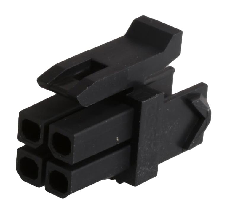 172952-0401 RECEPTACLE HOUSING, 4POS, NYLON, BLACK MOLEX