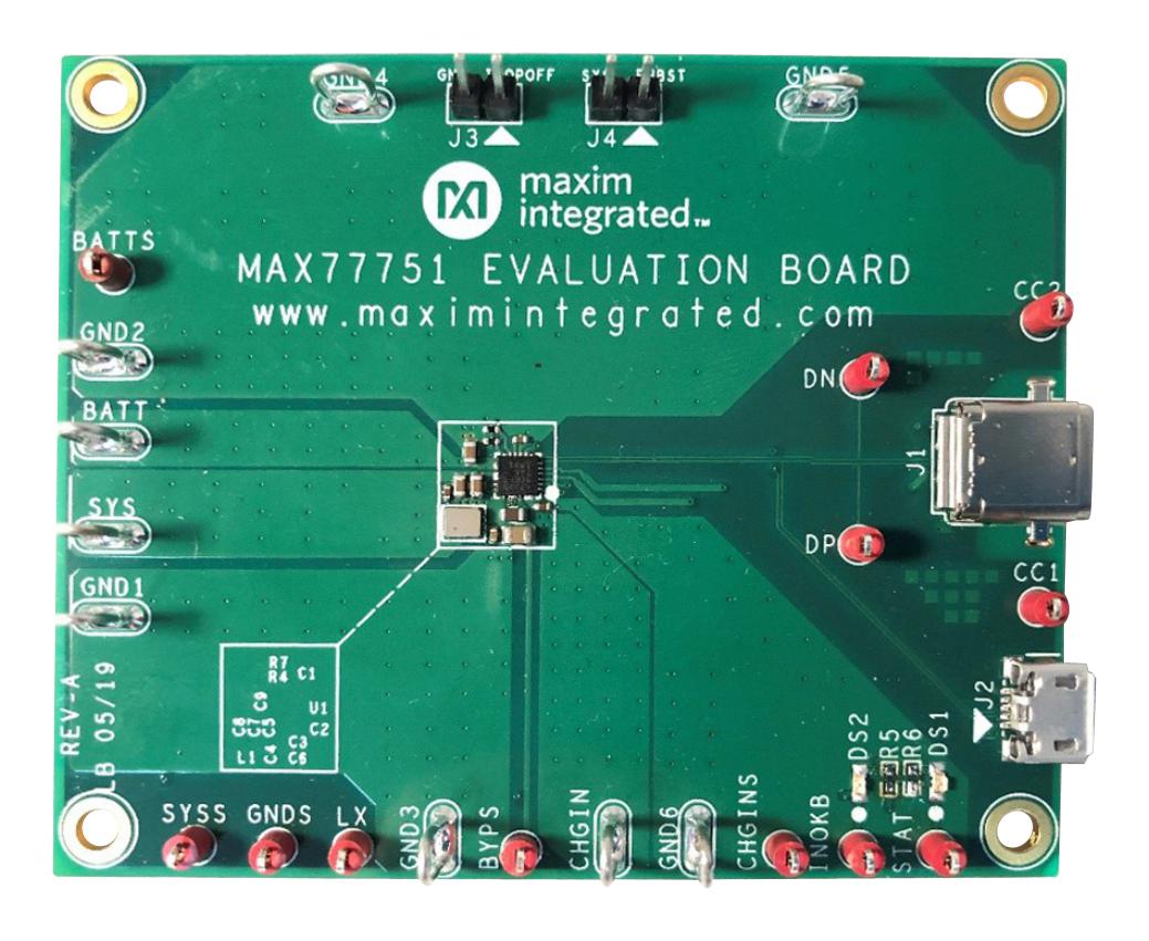 MAX77751FEVKIT# EVAL KIT, USB TYPE-C AUTONOMOUS CHARGER MAXIM INTEGRATED / ANALOG DEVICES