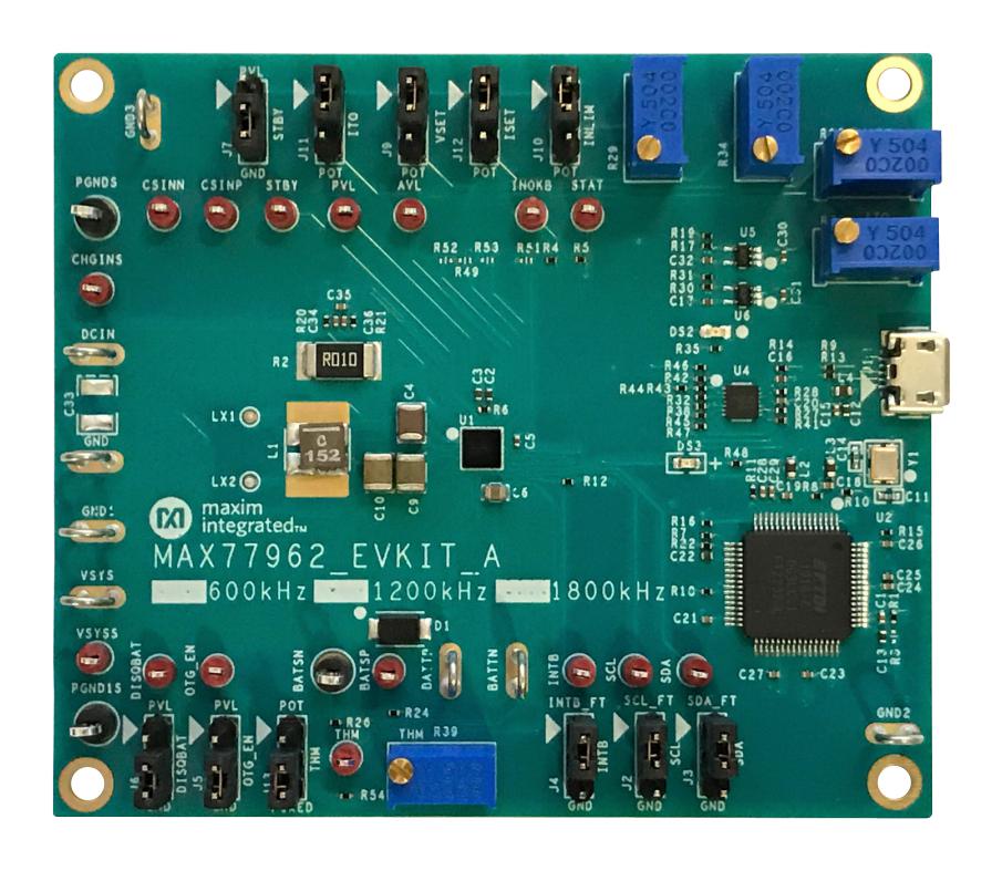 MAX77962EVKIT-12# EVAL KIT, USB TYPE-C BUCK-BOOST CHARGER MAXIM INTEGRATED / ANALOG DEVICES