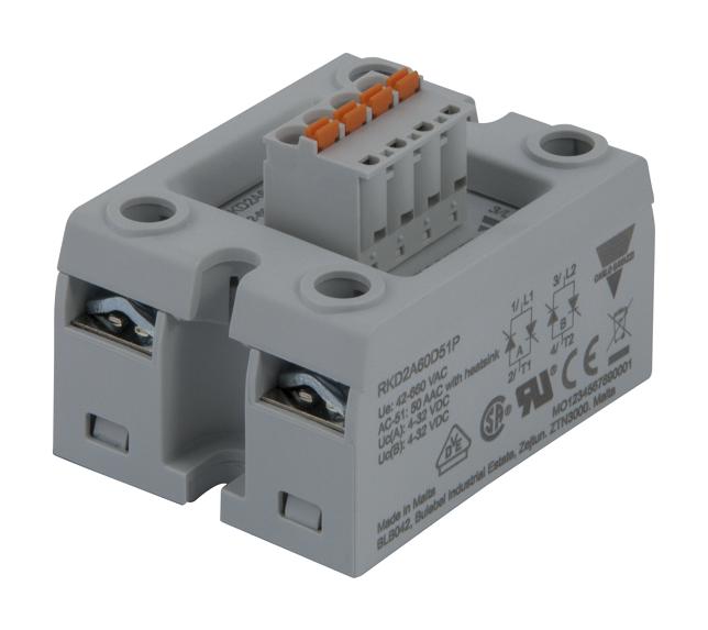 RKD2A60D51P SOLID STATE RELAY, 42VAC-660VAC, 50A CARLO GAVAZZI