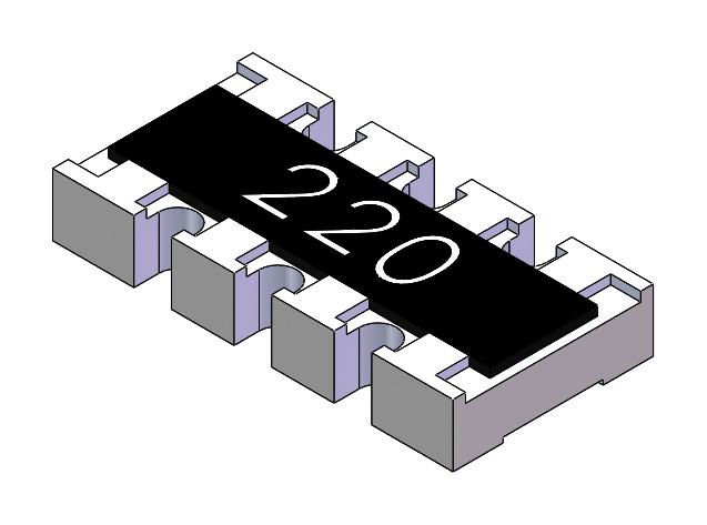 MP005664 RES N/W, ISOLATED, 430R, 0.063W, 1206 MULTICOMP PRO