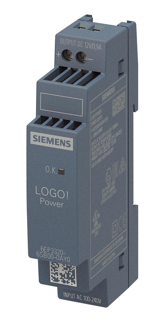 6EP3320-6SB00-0AY0 POWER SUPPLY, AC-DC, 12V, 0.9A SIEMENS