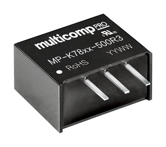 MP-K7815-500R3 DC-DC CONVERTER, 15V, 0.5A MULTICOMP PRO
