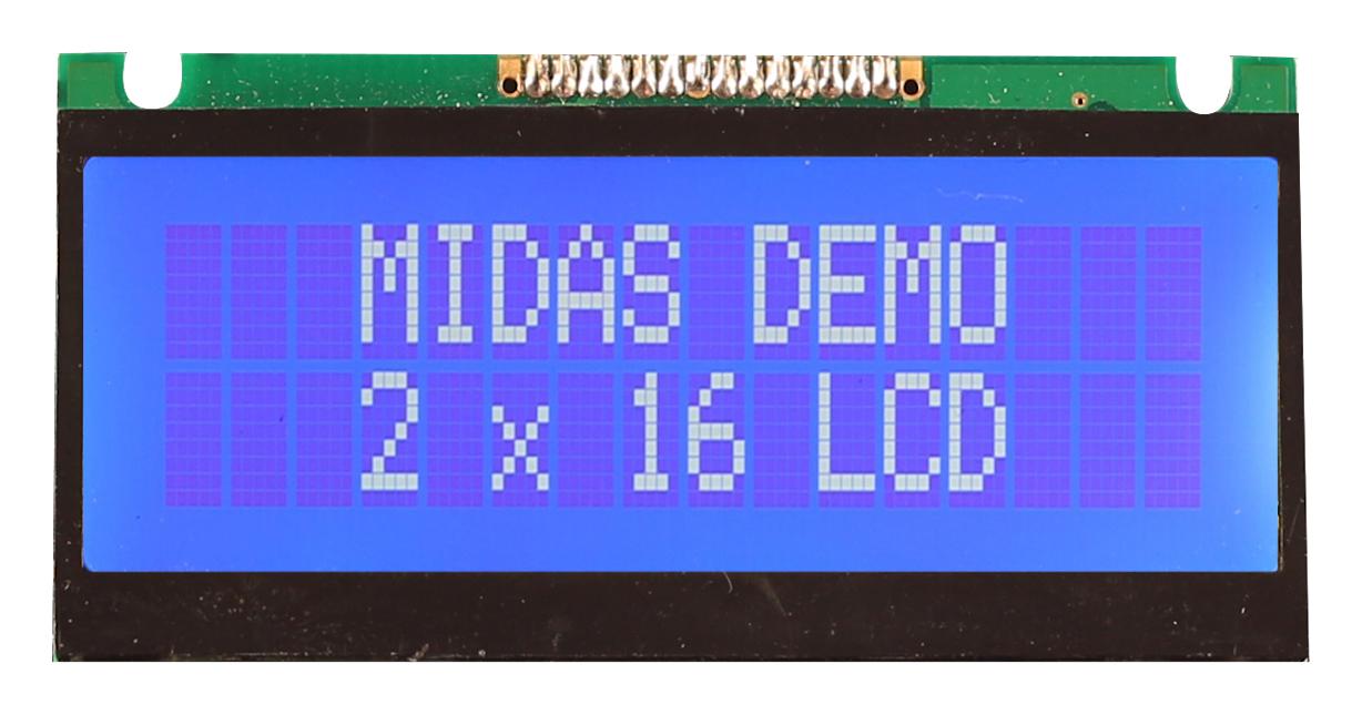 MC21605FA6WE-BNMLW LCD DISPLAY, TRANSFLECTIVE, FSTN, 4.67MM MIDAS