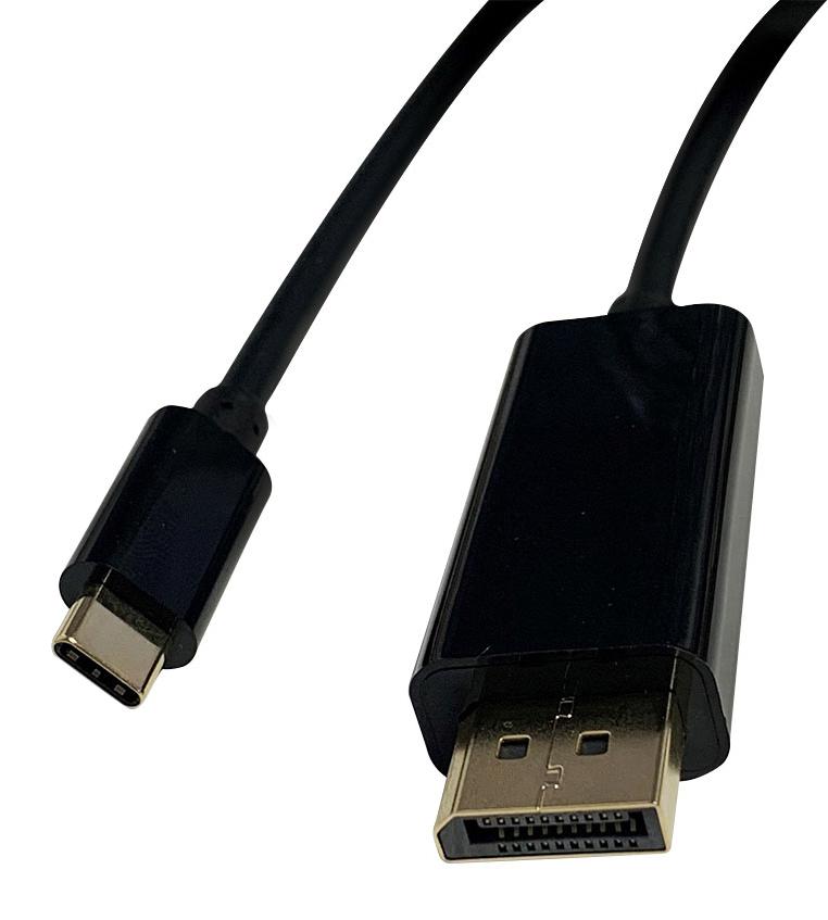 2496CMD-2 USB 3.1 TYP C PLUG-DISPLAYPORT PLUG, 2M VIDEK