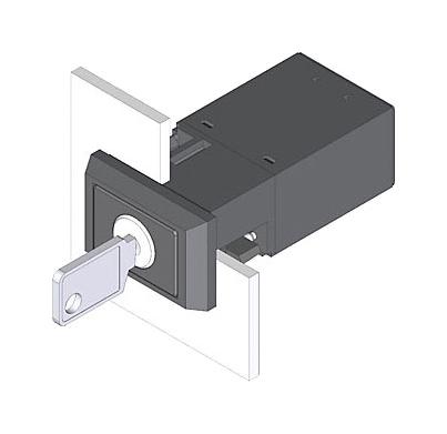 22-333.511D KEYLOCK SWITCH, 2POS, DPST, 10A, 400VAC EAO