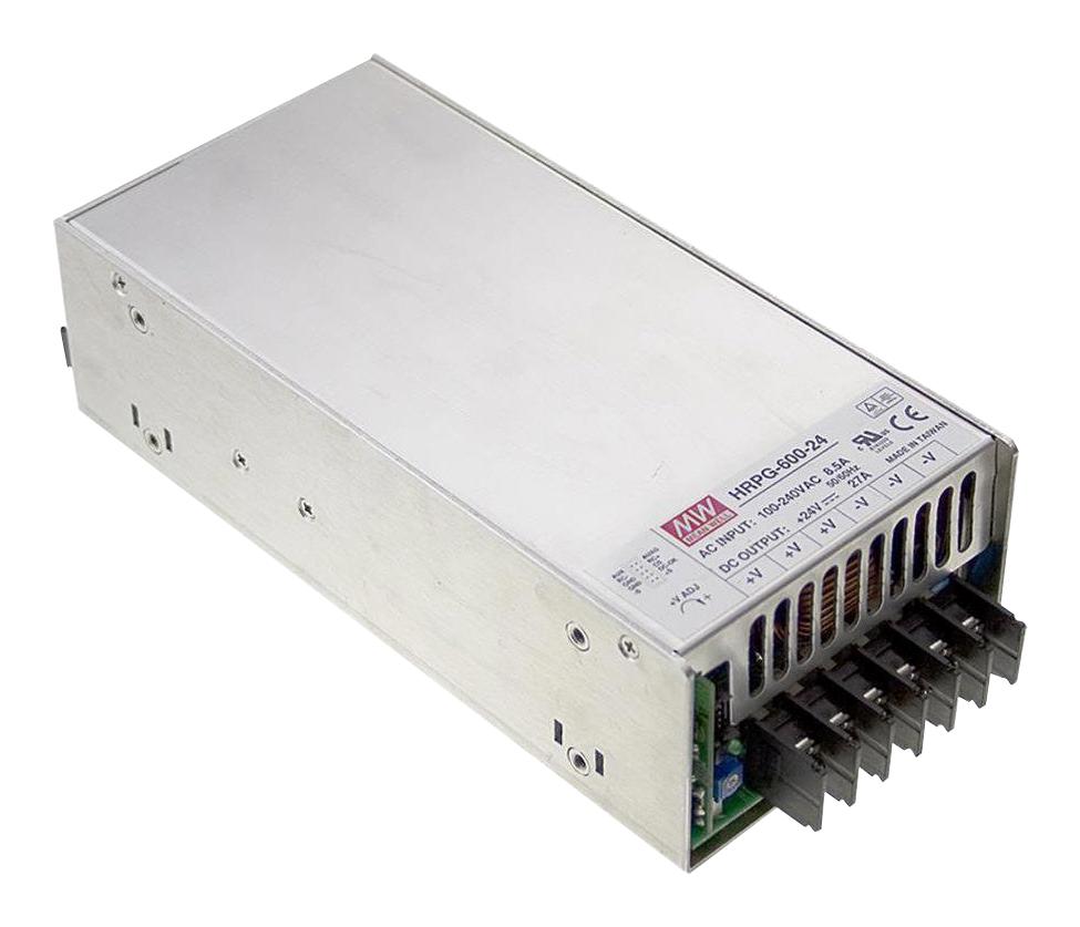 HRPG-600-24 POWER SUPPLY, AC-DC, 24V, 27A MEAN WELL