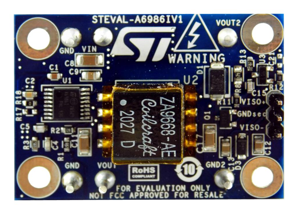 STEVAL-A6986IV1 EVAL BOARD, SYNCHRONOUS BUCK REGULATOR STMICROELECTRONICS