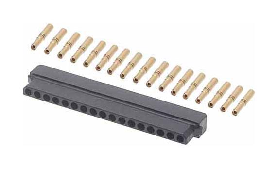 M80-8981705 CONNECTOR, RCPT, 17POS, 1ROW, 2MM HARWIN