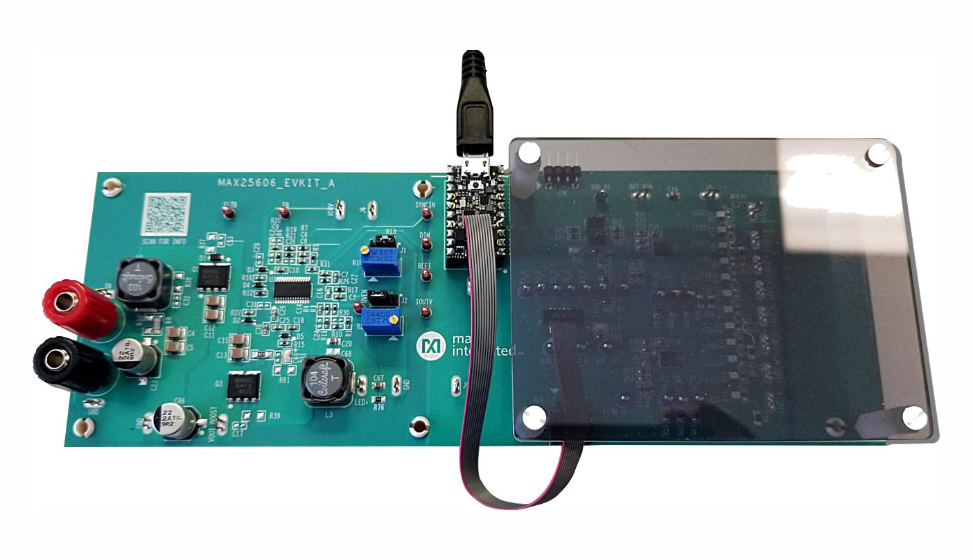 MAX25606EVSYS# EVAL BOARD, LED DRIVER, BOOST-BUCK MAXIM INTEGRATED / ANALOG DEVICES