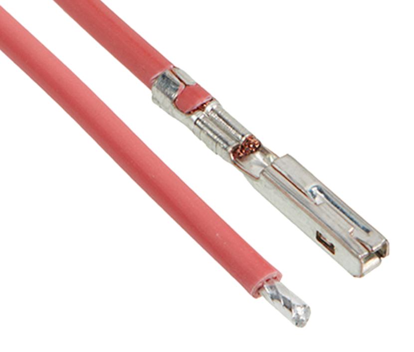 2163012202 CABLE ASSY, SOCKET-FREE END, RED, 150MM MOLEX