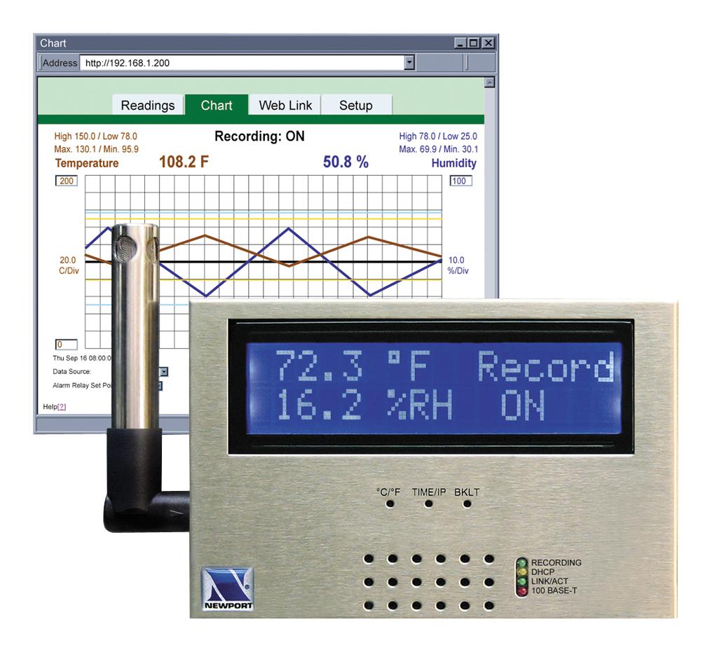 ISD-TH DATA LOGGER, TEMPERATURE, HUMIDITY OMEGA