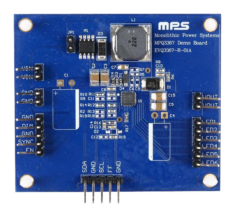 EVQ3367-R-01A EVALUATION BOARD, BOOST LED DRIVER MONOLITHIC POWER SYSTEMS (MPS)