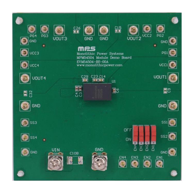 EVM54504-BS-00A EVAL BOARD, STEP-DOWN MODULE MONOLITHIC POWER SYSTEMS (MPS)