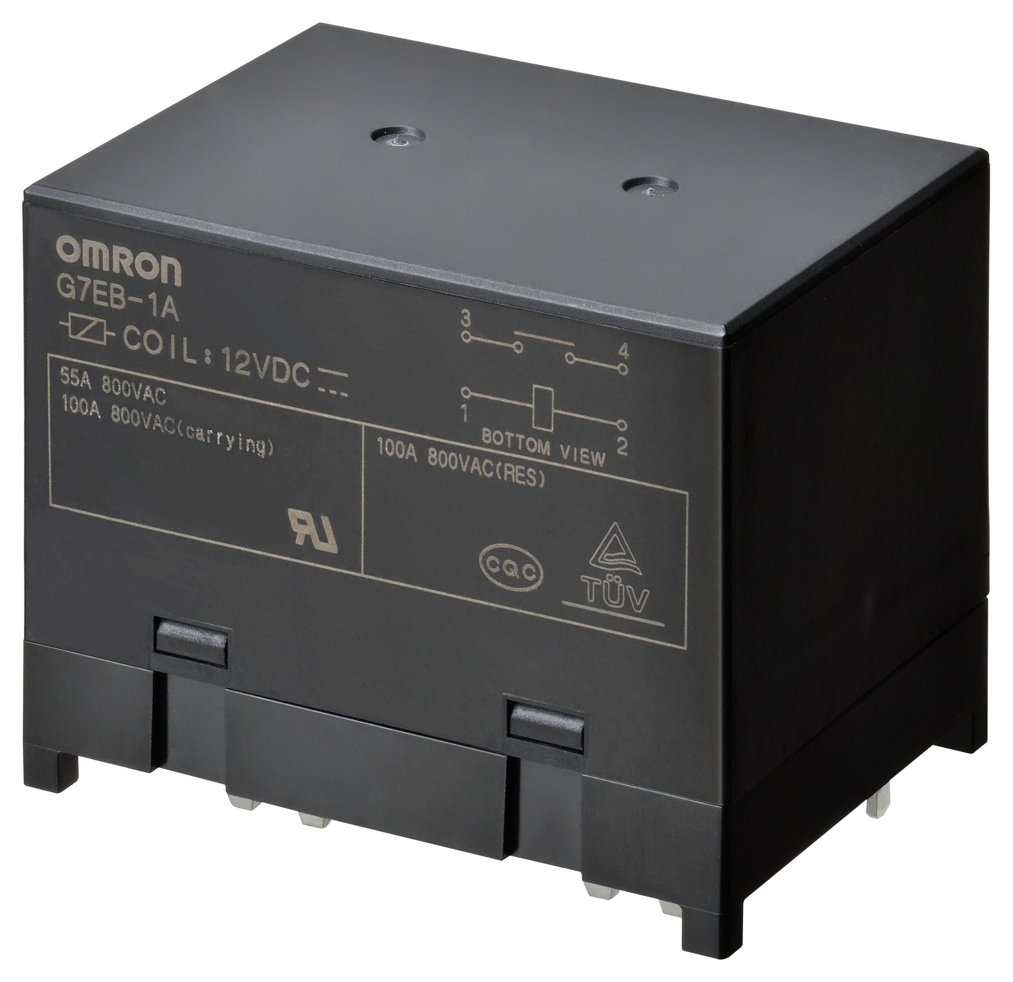 G7EB-1A DC24 POWER RELAY, SPST-NO, 24VDC, 100A, THT OMRON