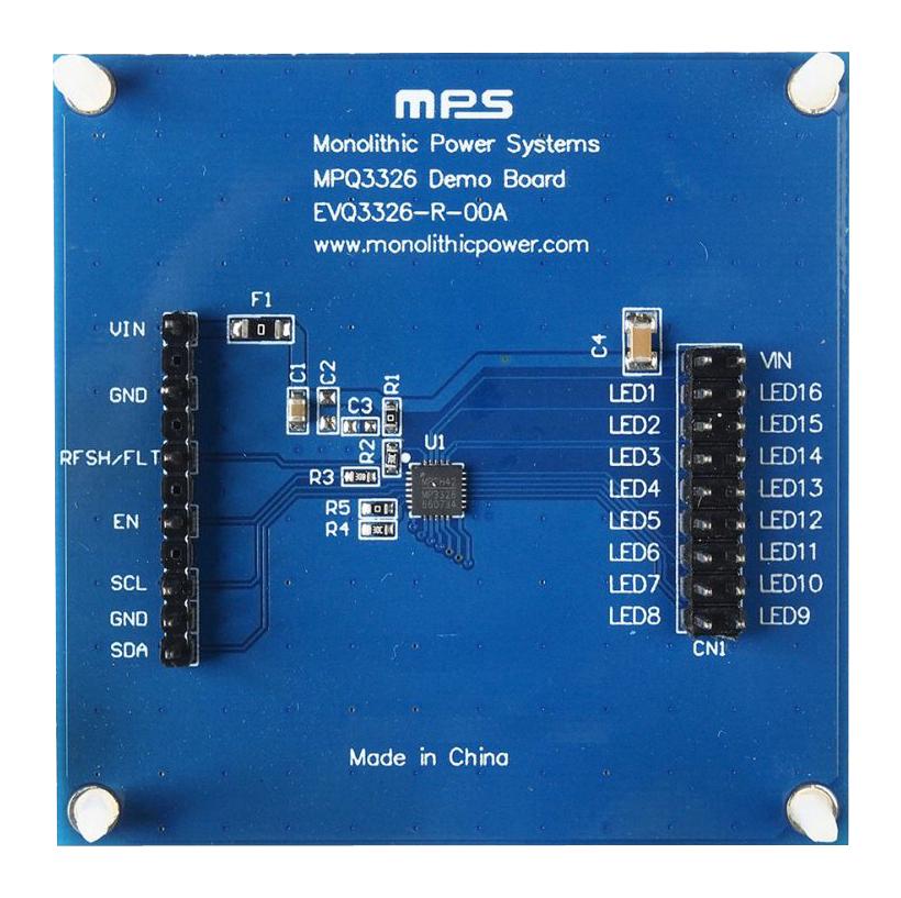 EVQ3326-R-00A EVAL BOARD, LED DRIVER, 16CH MONOLITHIC POWER SYSTEMS (MPS)
