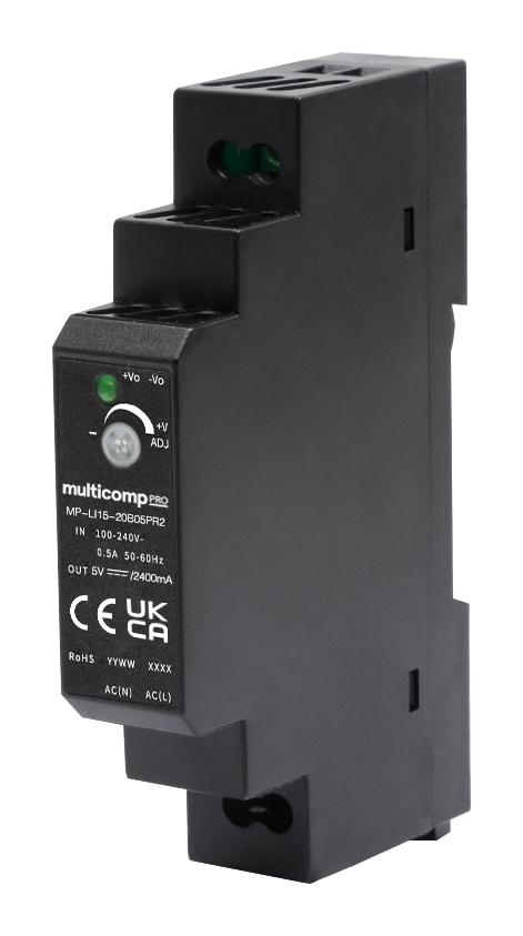 MP-LI15-20B05PR2 POWER SUPPLY, AC-DC, 5V, 2.4A MULTICOMP PRO