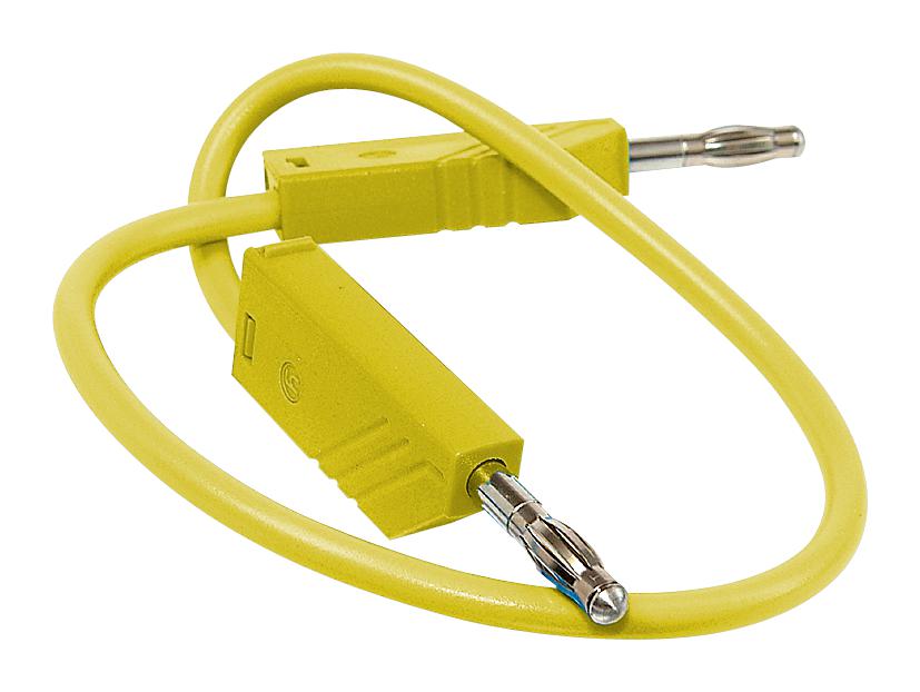 934061103 TEST LEAD, YELLOW, 500MM, 60V, 32A HIRSCHMANN TEST AND MEASUREMENT