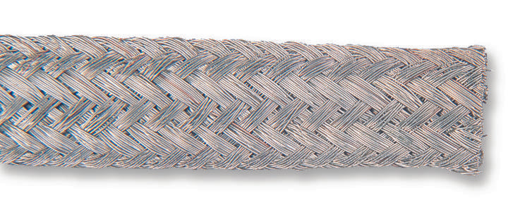 24X10X0.2 2534P WIRE BRAID, COPPER TINNED, 63A, 25M MULTICOMP PRO