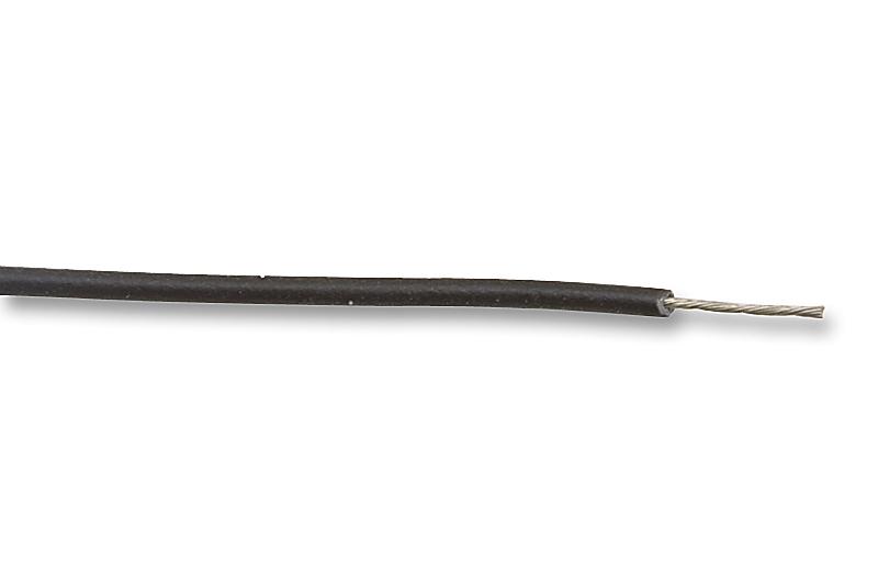 2842/1 BK005 WIRE, BLK, 28AWG, 1/28AWG, 30.5M ALPHA WIRE