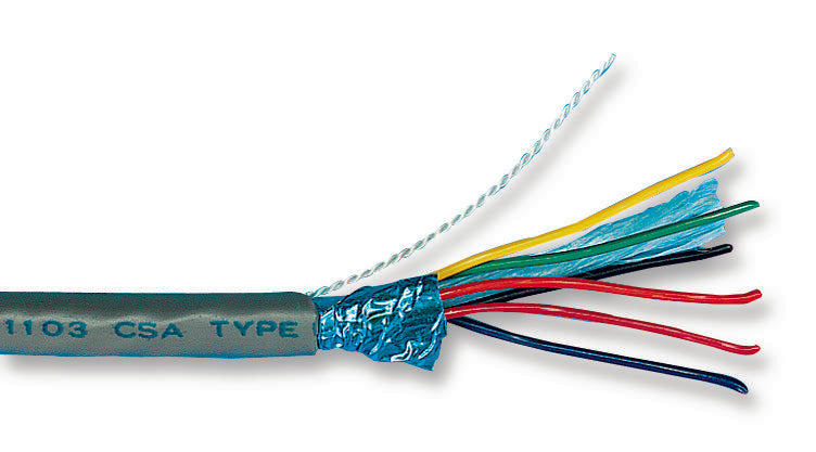 5193C SL005 CABLE, 22AWG, 3 CORE, SLATE, 30.5M ALPHA WIRE