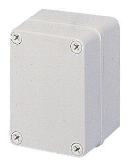 PC D 65 G ENCLOSURE BOX, POLYCARBONATE, IP67, GREY LID FIBOX