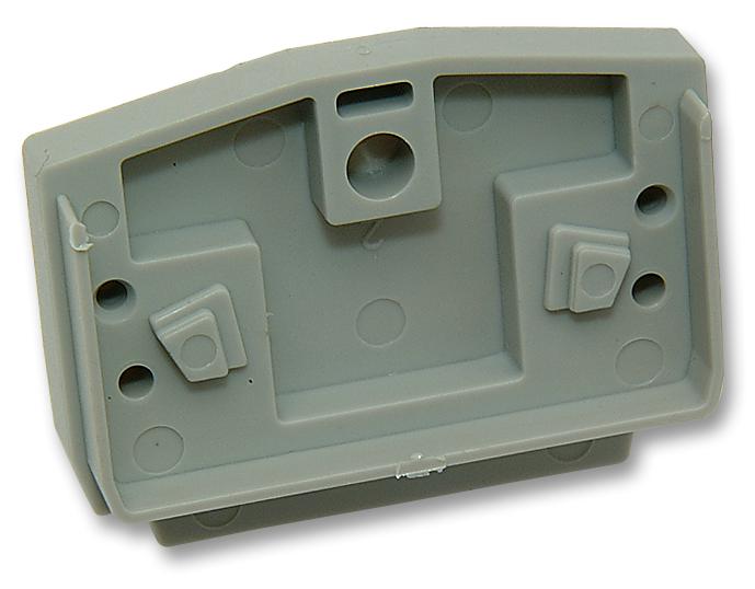 264-368 END PLATE, GREY, 4MM WIDE WAGO