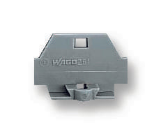 260-361 END PLATE, GREY WAGO