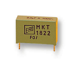 MKT1822 0,1UF/100V CAP, 0.1µF, 100V, 20%, PET VISHAY