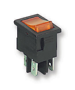 H8553VBNAO SWITCH, DPST, 10A, 250VAC, AMBER ARCOLECTRIC (BULGIN LIMITED)