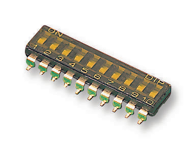 MCDMR-10-T-V-T/R DIP SWITCH, SPST, 0.025/24VDC, 10POS/SMT MULTICOMP PRO