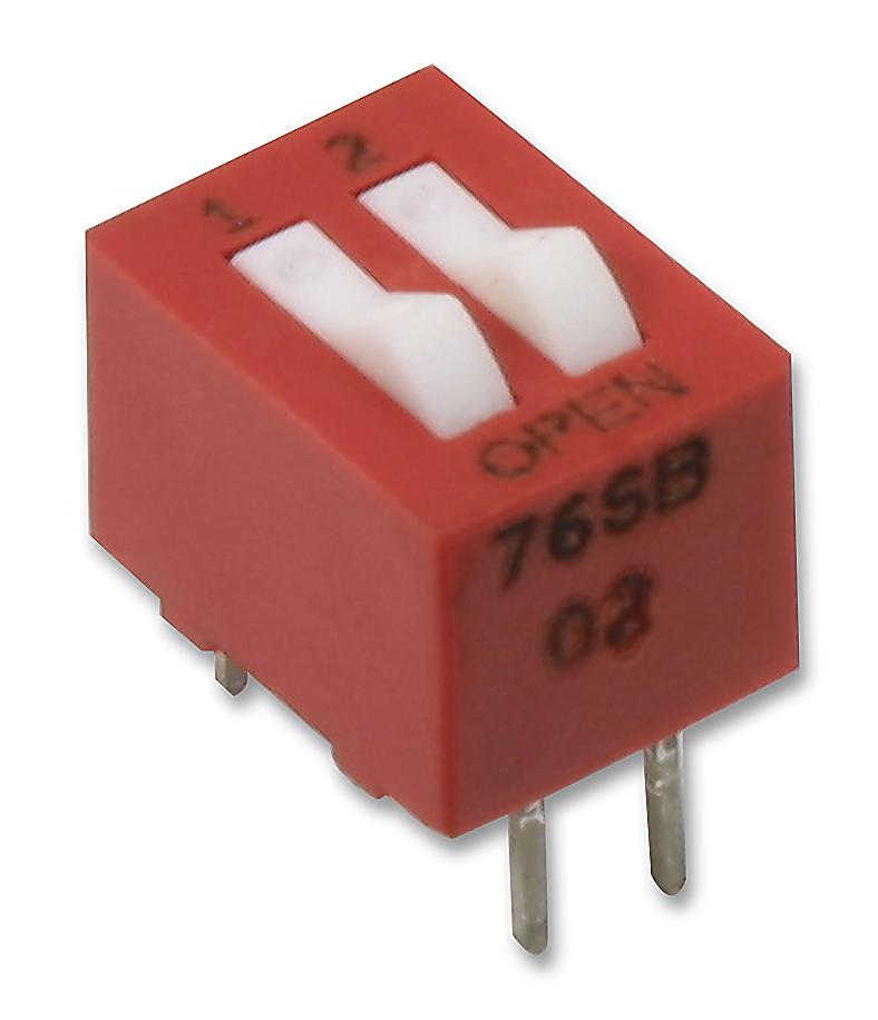 76SB02T SWITCH, SPST, 2 POS, RAISED ROCKER GRAYHILL