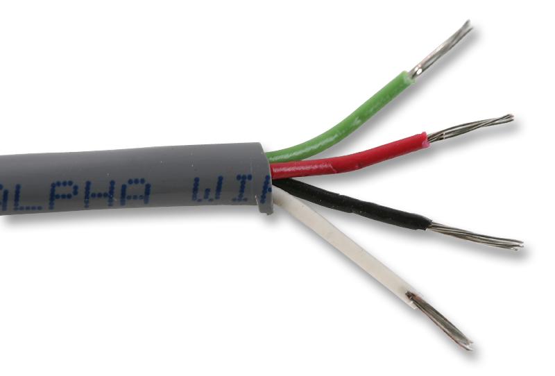 1896/4L SL005 CABLE, 20AWG, LSZH, 4 CORE, 30.5M ALPHA WIRE