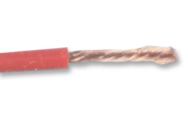 61.7613-22 WIRE, SILICONE, RED, 10MM, 10M STAUBLI