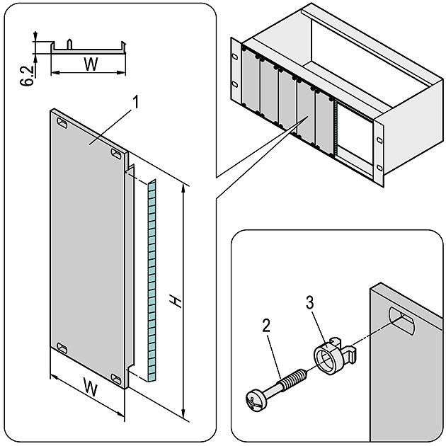 20848-408 PANEL, ALU, SHIELDED, 3U, 8HP, PK5 NVENT SCHROFF