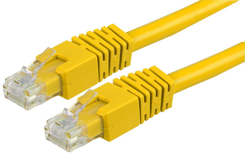 PS11160 PATCH CORD, RJ45 PLUG, CAT6, 0.5M, YEL PRO SIGNAL