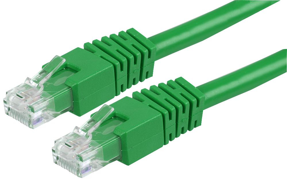 PS11307 PATCH CORD, RJ45 PLUG, CAT6, 0.2M, GREEN PRO SIGNAL